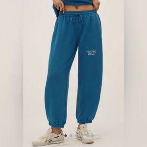 Daily Practice by Anthropologie cotton blend graphic tennis sweatpants XL NWT